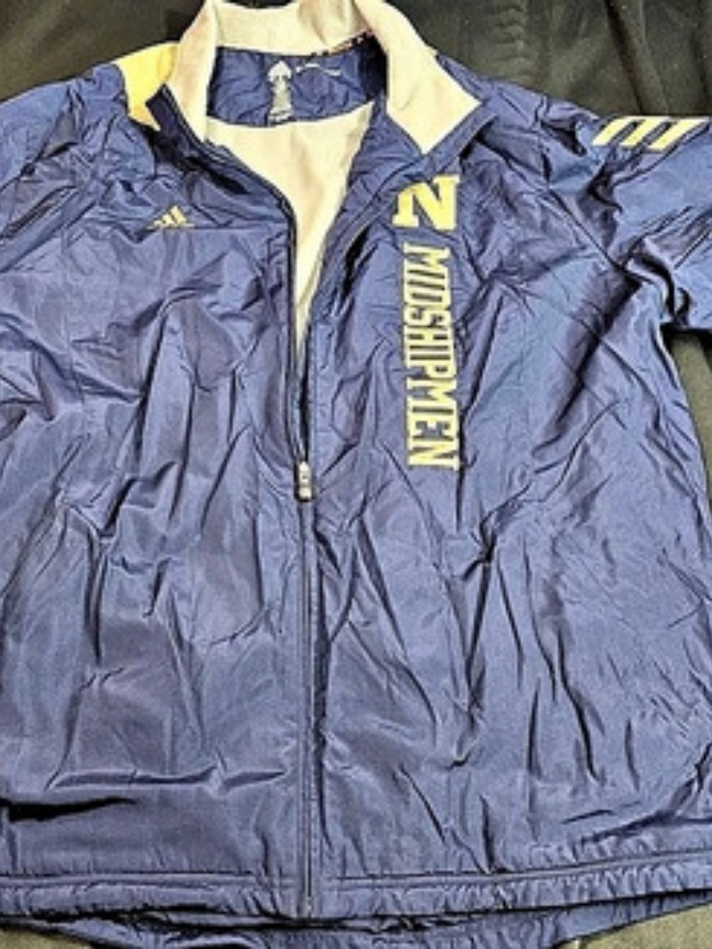 Adidas Scorch Windbreaker Blue Yellow 2XL (#0238)